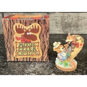 Enesco Moose Creek Crossing “Find a Balance in Your Life” 1995 Bear Fox #144746